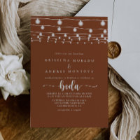 Rustic String Lights Terracotta Spanische Hochzeit