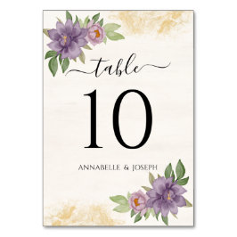 Rustic Summer aesthetic Wildflower Wedding Tischnummer