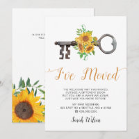 Rustic Sunflower Vintag Key Ich habe verschoben