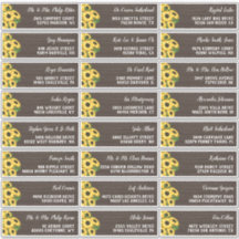 Rustic Sunflower Wood 24 Wedding Guest Address