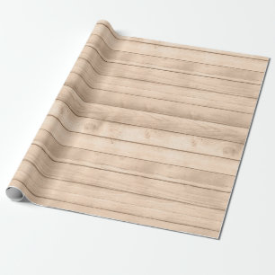 Rustic Tan Wood Geschenkpapier