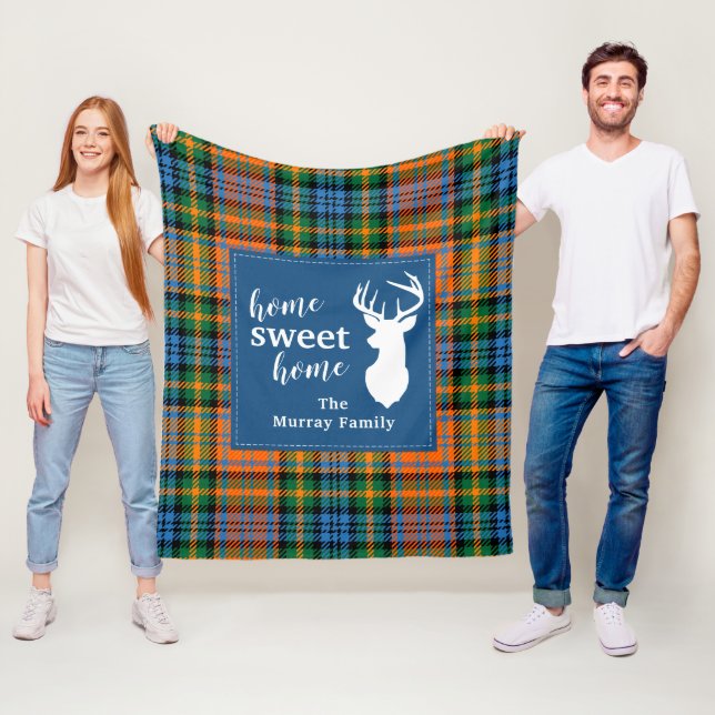 Rustic Tartan Clan Murray Kariert Fleecedecke (Beispiel)