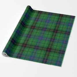 Rustic Tartan Davidson Kariert Green Black Blue Geschenkpapier