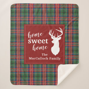 Rustic Tartan MacCulloch Elegant Kariert Sherpadecke