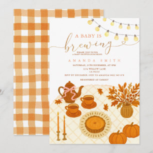 Rustic Tea Party Liebe Braut Baby Dusche Einladung