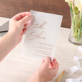 Rustic Terracotta Calligraphy Wedding