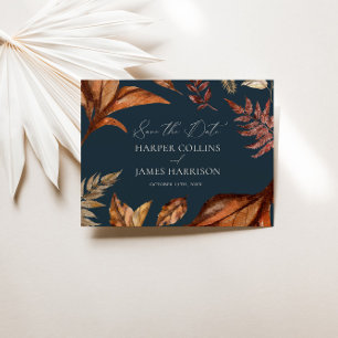 Rustic Terracotta Floral Boho Marine Hochzeit Save The Date