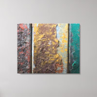 Rustic Texture With Flaking Paint On Rusty Metal