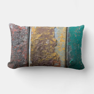 Rustic Texture With Flaking Paint On Rusty Metal Lendenkissen