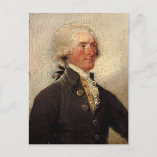 Rustic Thomas Jefferson Painting Postkarte