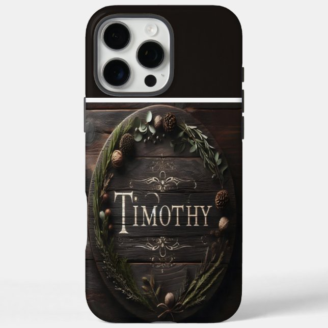 Rustic Timothy Sign Case-Mate iPhone Hülle (Rückseite)