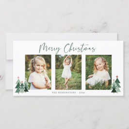 Rustic Trees Modern Christmas Holiday 3 Foto