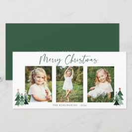Rustic Trees Modern Christmas Holiday 3 Foto