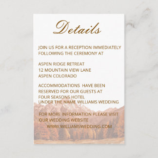 RUSTIC VINTAGE BROWN  DETAILS WEEDING INVITE  BEGLEITKARTE