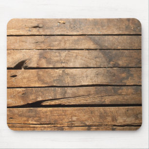 Rustic vintage distressed barn wood mousepad