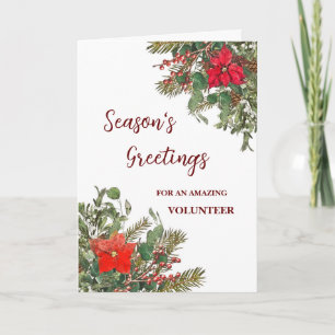 Rustic Volunteer Weihnachtskarte Karte