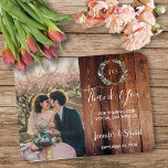 Rustic Watercolor Blätter Foto Hochzeit Vielen Dan Magnet<br><div class="desc">Rustikale Aquarell Blätter auf dunklem Stallholz,  mit Monogramm,  Foto Hochzeit Danke Magnet. Elegante rustikale Karten zu sagen,  danke an Ihre Hochzeitsgäste. Fügen Sie Ihr eigenes Foto,  Namen und Text,  um es sehr einzigartig und persönlich zu machen.</div>