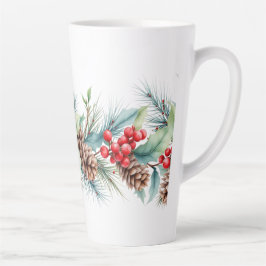 Rustic Watercolor Border Milchtasse