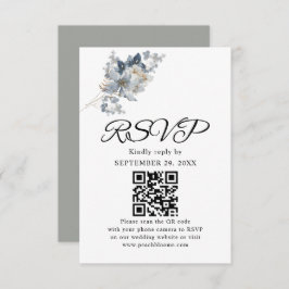rustic watercolor illustration floral arrangement RSVP karte