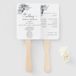 rustic watercolor illustration of a floral fächer