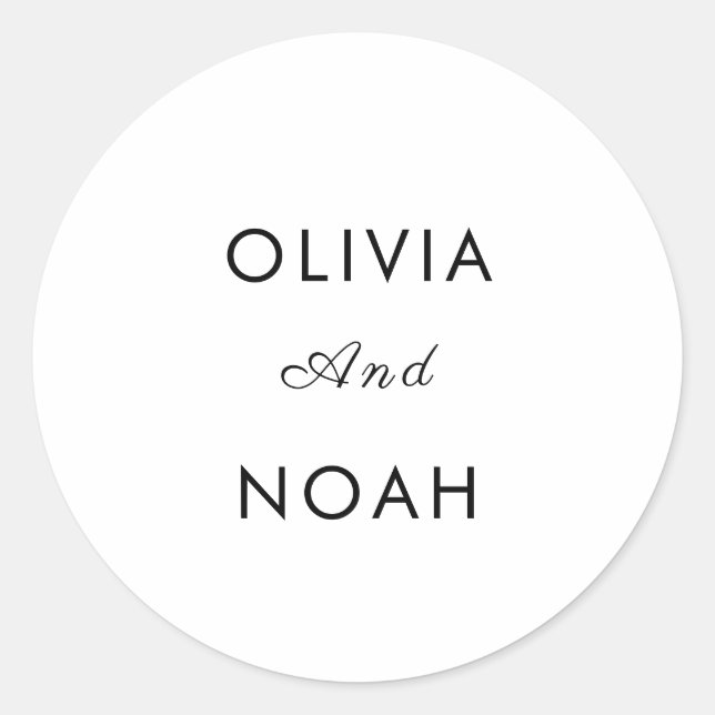 Rustic Wedding Envelope Seal Stickers (Vorderseite)
