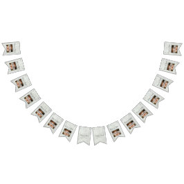 Rustic Wedding Grey Wood Fügen Sie Ihre Fotos hinz Wimpelkette