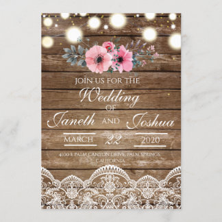 Rustic Wedding Invitation, Country Wedding Einladung