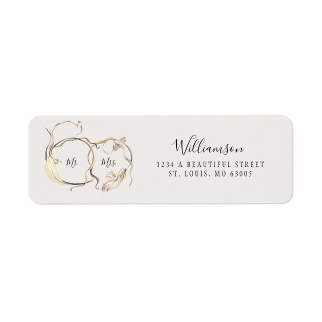 Rustic Wedding Mr. and Mrs. (Vorne)