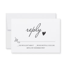 Rustic Wedding RSVP - Antwortschreiben