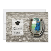 Rustic Western College Graduation Announcement 