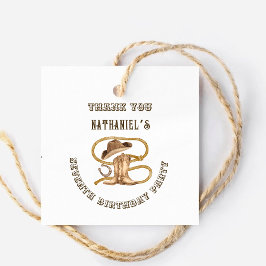 Rustic western cowboy you are wanted birthday geschenkanhänger