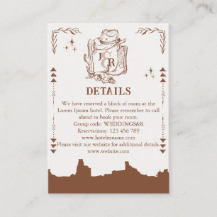 Rustic Western Ranch Farm Barn Cowboy Vielen Dank Begleitkarte