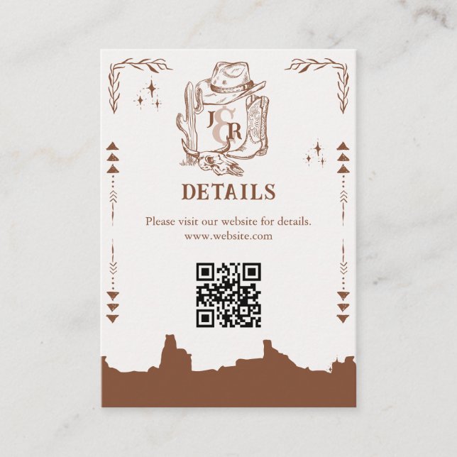 Rustic Western Ranch Farm Barn Cowboy Vielen Dank Begleitkarte (Vorderseite)