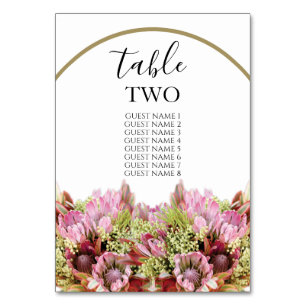 Rustic Wild Blume Bouquet Wedding Guest Names Tischnummer