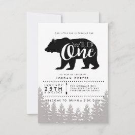 Rustic Wild One | Einladung zur Geburtstagspartei