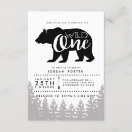 Rustic Wild One | Einladung zur Geburtstagspartei