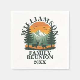 Rustic Wilderness Family Wiedersehen Serviette