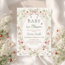 Rustic Wildflower Baby in Bloom Baby Shower 