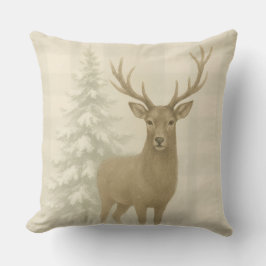 Rustic Winter Throw Pillow Kissen