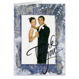 Rustic Winter Wedding Foto Vielen Dank