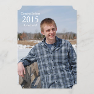 Rustic Wood 2015 Graduate Foto Ankündigung