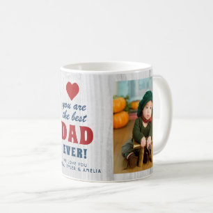 Rustic Wood Bester Vater Aller Zeiten Rotes Herz S Kaffeetasse