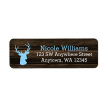 Rustic Wood Blue Buck Deer