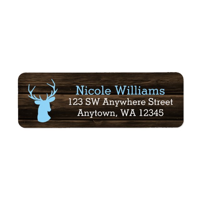 Rustic Wood Blue Buck Deer (Vorne)