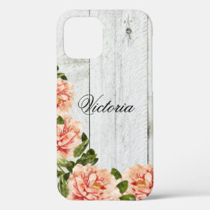 Rustic Wood Pink Personalisiertes Drehbuch Case-Mate iPhone Hülle
