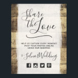 Rustic Wood Vintag Country Wedding Hashtag Foto Poster<br><div class="desc">Elegant rustikale, abgenutzte und verwitterte Holzplatten gepaart mit einer hellen weißen Farbe - einfach zeitlos! Dieses Hochzeitsdesign verbindet sich perfekt mit jedem modernen Landhausstil. ・ Anpassen! Befolgen Sie die Vorlage, um leicht Ihren eigenen Text hinzuzufügen, oder klicken Sie auf die Schaltfläche "Anpassen", um tief greifende Änderungen vorzunehmen, einschließlich Schriftart, Textgröße,...</div>