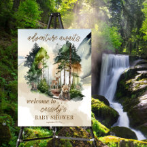 Rustic Woodland Adventure erwartet Boy Baby Shower
