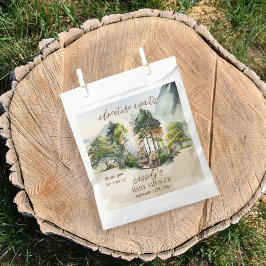 Rustic Woodland Adventure erwartet Boy Baby Shower Geschenktütchen