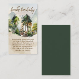 Rustic Woodland Adventure erwartet Bücher für Baby Begleitkarte