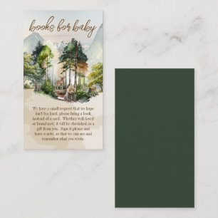 Rustic Woodland Adventure erwartet Bücher für Baby Begleitkarte